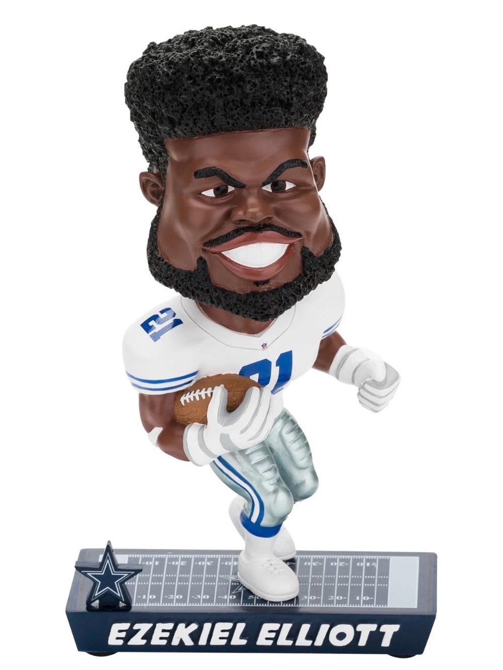 NFL Ezekiel Elliott Dallas Cowboys White & Blue Bobblehead